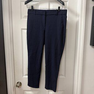 J. Crew 365 Slim Cameron in Blue Four Season Stretch Ankle Crop Pants size 12